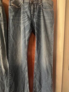 Diesel Men's Blue Bootcut Jeans wash 0810J